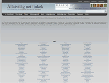 Tablet Screenshot of linkek.allatvilag.net